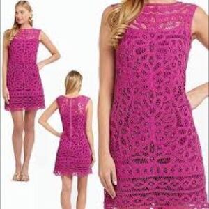 LILLY PULITZER TABITHA BATTENBURG LACE DRESS- SIZE MED